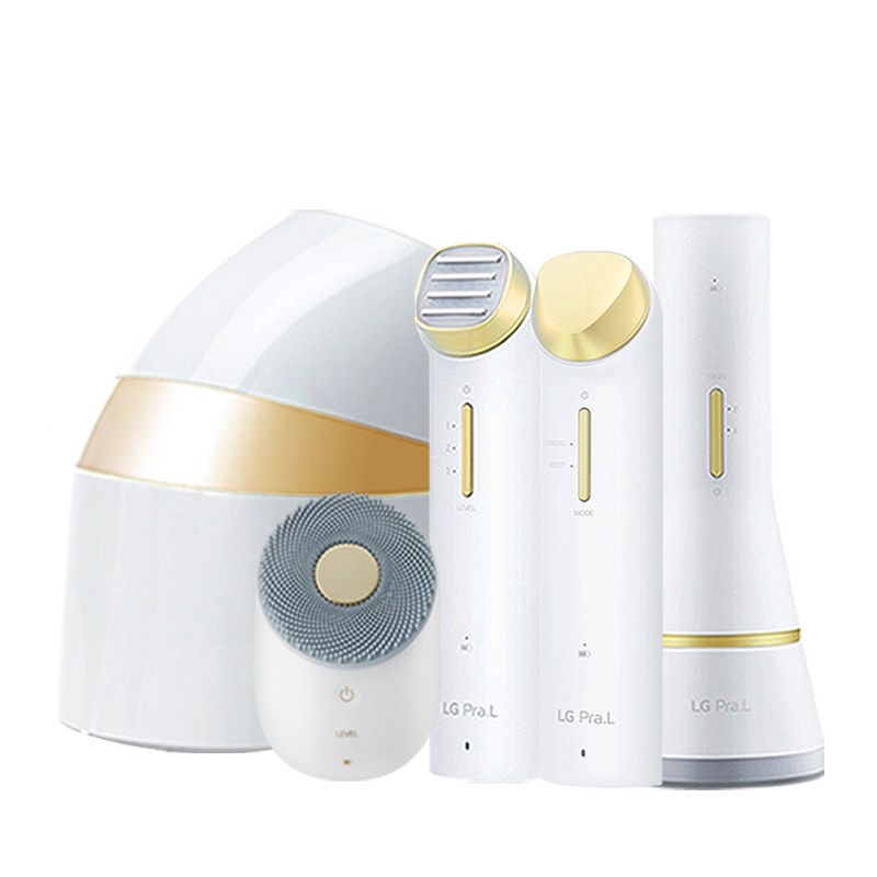 LG전자 프라엘 초음파 진동클렌저 5종, PRALU5S2, 초음파클렌저: BCK1, LED마스크: BWJ2, 리프트업케어: BLJ2, 이온부스터: BBJ2, 듀얼모션클렌저:BCJ2