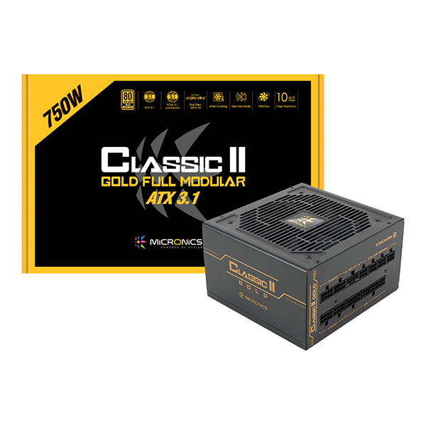 한미마이크로닉스 마이크로닉스 CLASSICII 컴퓨터파워 750W 80PLUS 골드 ATX3.1 파워서플라이