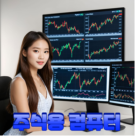 주식용 컴퓨터 빠른 HTS 코인 주식 전용 다중 모니터 2대 4대 8대 주식용 01