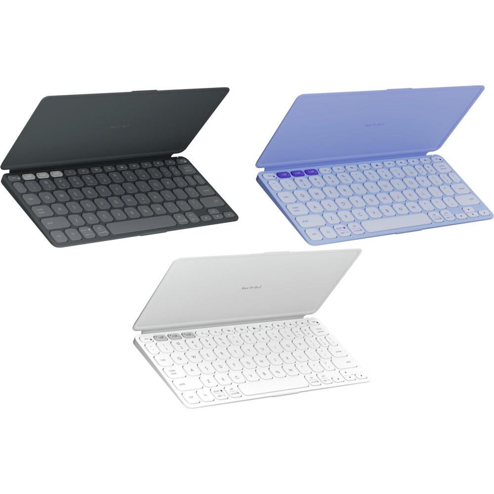 [해외]로지텍 키즈투고 2 keys to go 2 휴대용 패드 키보드 유니버셜 그라파이트