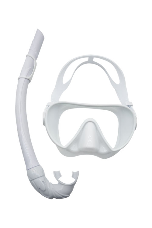 오션테그 뷰스노클링세트 화이트 스노쿨링 장호항 세부 보홀 스노클링마스크