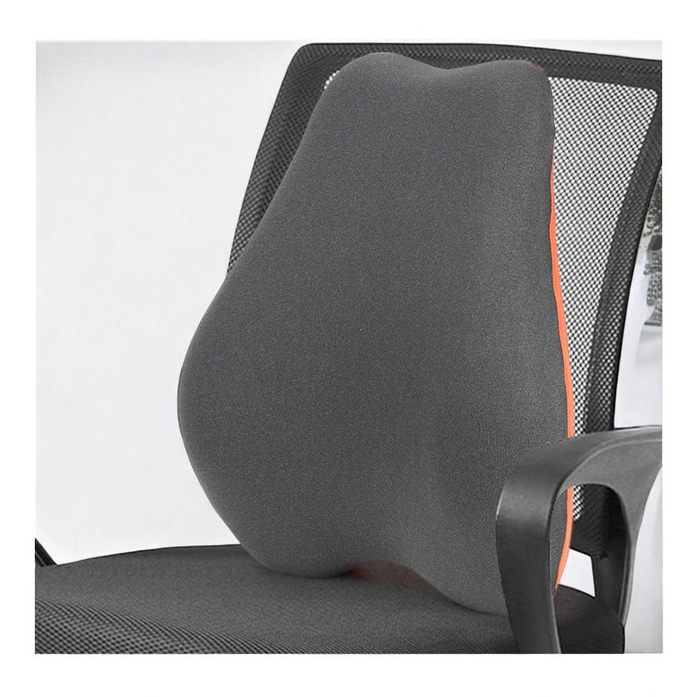 분리형커버 메모리폼 오렌지 의자허리받침대 의자등받이 허리쿠션 푹신한쿠션