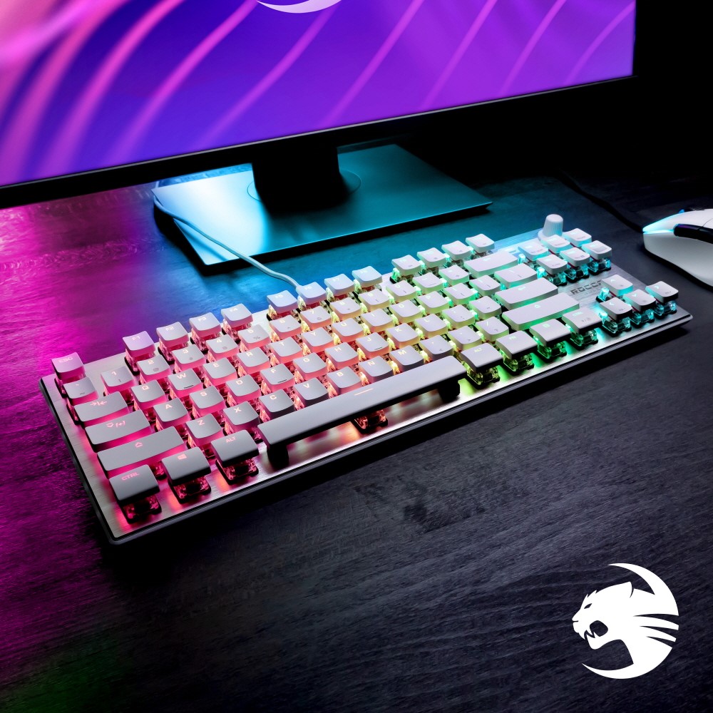 [리퍼] 로캣 벌칸 텐키리스 프로 Vulcan TKL Pro 게이밍 키보드 White (영문자판)