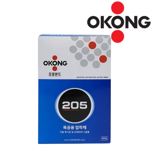 오공 친환경 목공본드 다용도 접착제 벽지 도배풀 800g 1EA 205