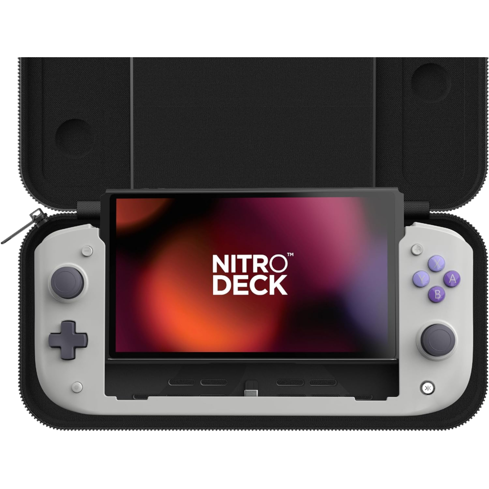 [해외]Nitro Deck 닌텐토 Switch OLED Zero Stick Drift 케이스 그레이