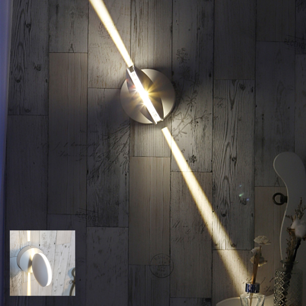 비츠온 LED 벽등 매직라인 레이져 직부등 6W 화이트 벽부조명 카페조명