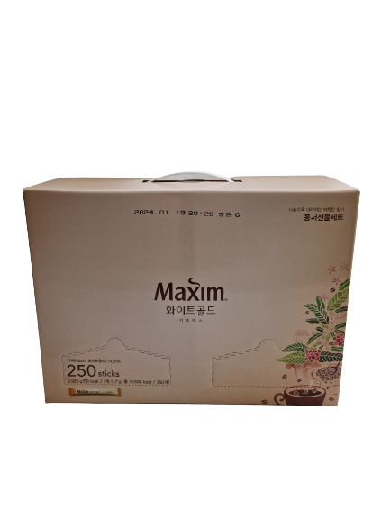 동서식품 맥심 화이트 골드 커피믹스 11.8g x 250개(소비기한 25년 10월 1일 이후)