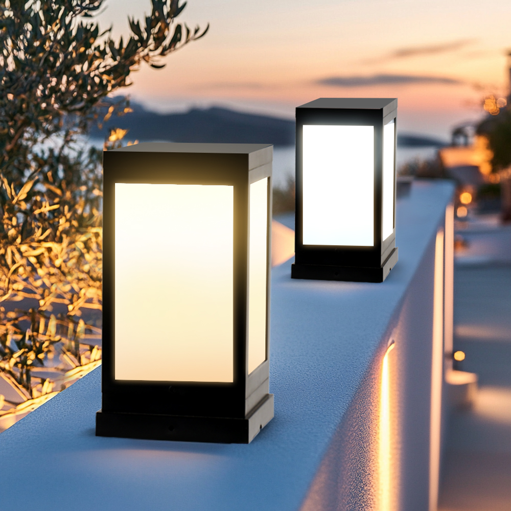 신성종합무역 태양광 정원등 태양열 조명 문주등 사각 휀스 LED 테라스 카페 외 등 잔디 데크 80