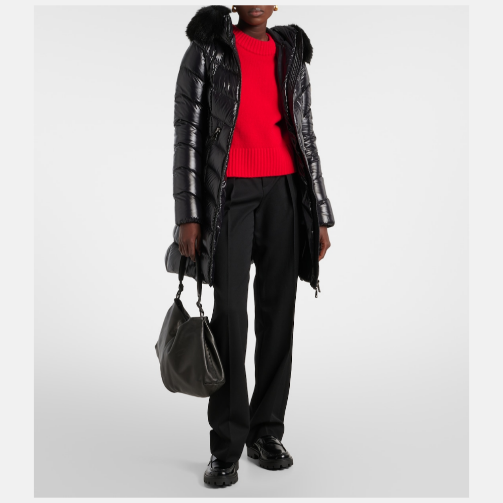 [해외]몽클레어 몽클레르 풀마루스 털털이 장식된 다운 코트 black