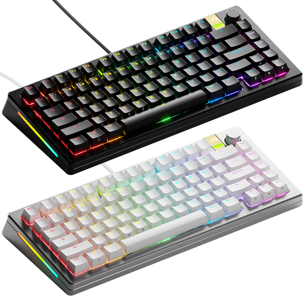 [특가&리뷰] 글로리어스 GMMK3 PRO HE 75% Prebuilt 풀 알루미늄 커스텀 래피드 트리거 유선 게이밍 키보드(블랙/실버)