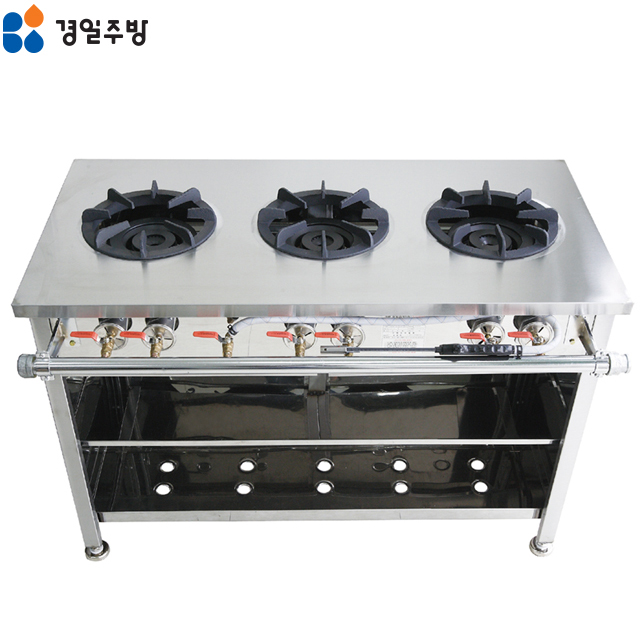 경일 시그마 신석쇠 3구 1200 스텐커버 테이블렌지 KTR-12603S LNG