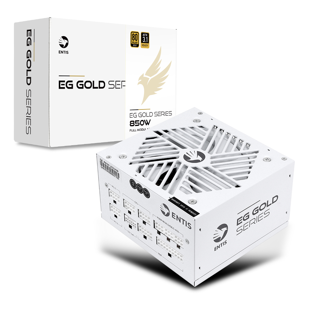 엔티스 엔티스 EG 850W GOLD 풀모듈러 화이트 ATX3.1 컴퓨터 파워 파워서플라이