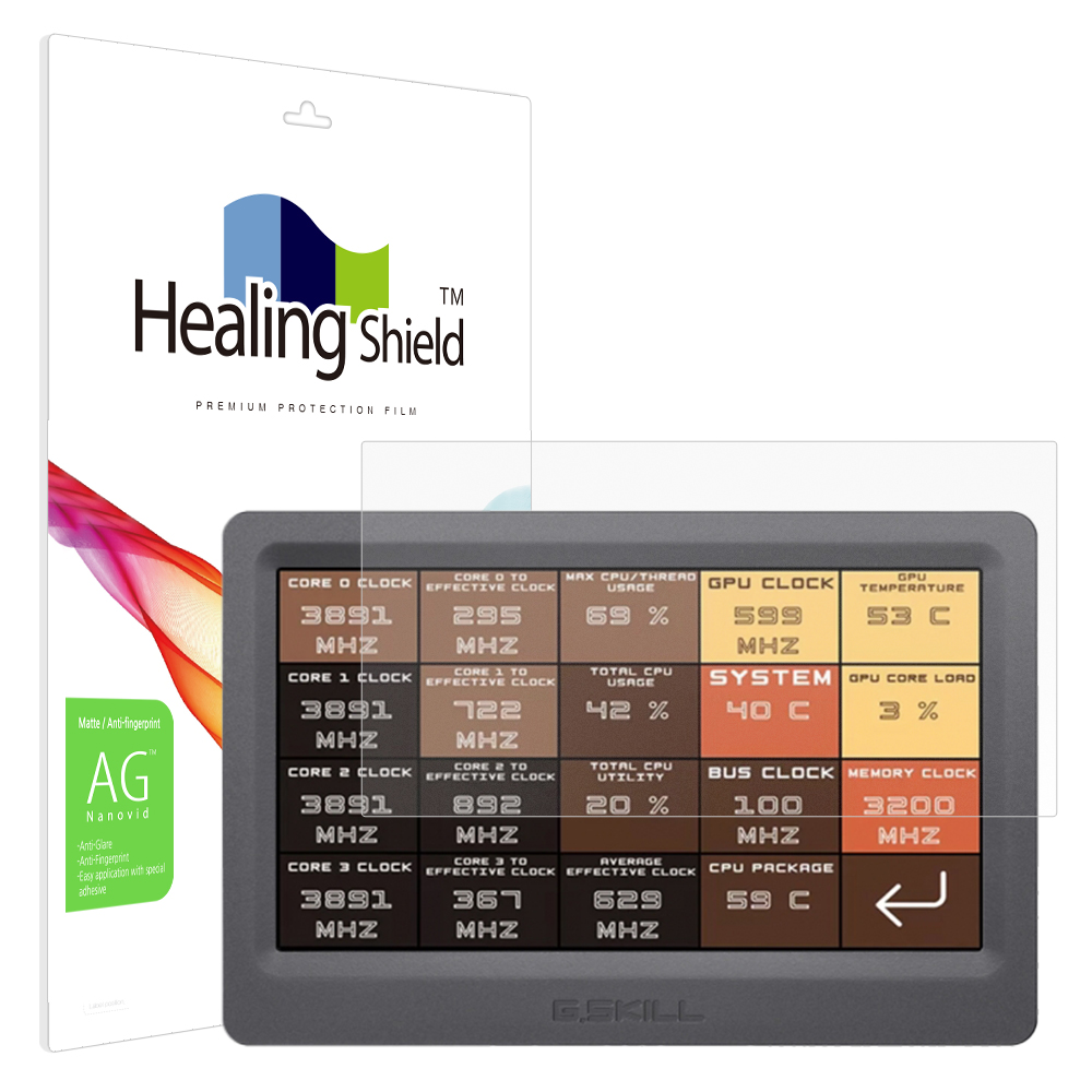 지스킬 WigiDash PC 커맨드 터치 패널 저반사 액정보호필름