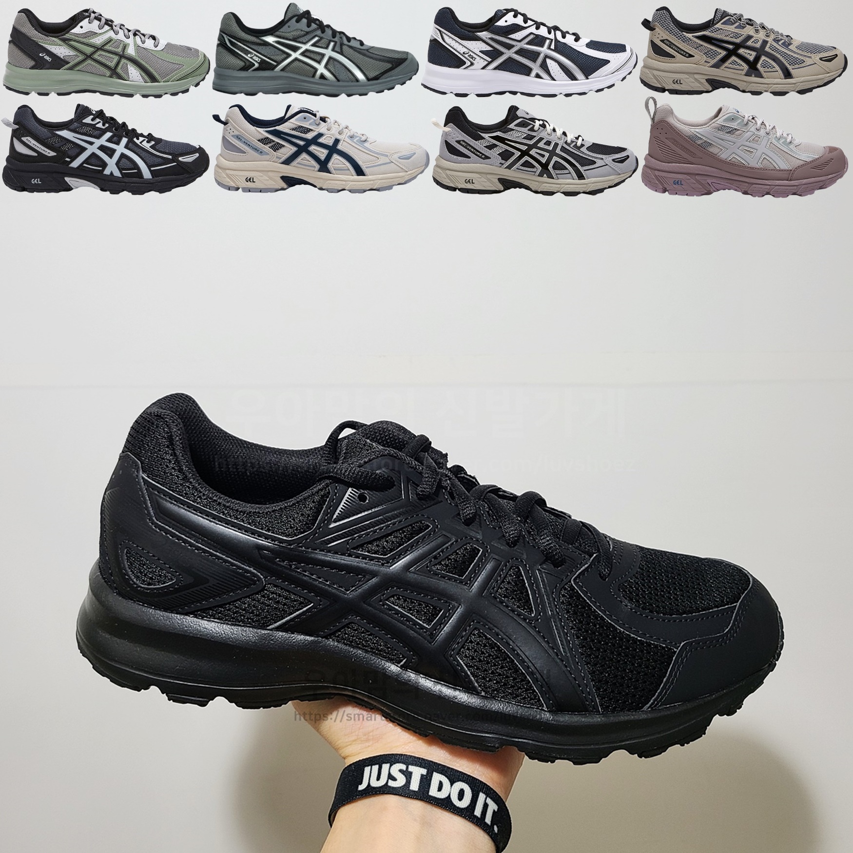 (국내매장판) 아식스 조그 100 2 S 젤 벤쳐 6 블랙