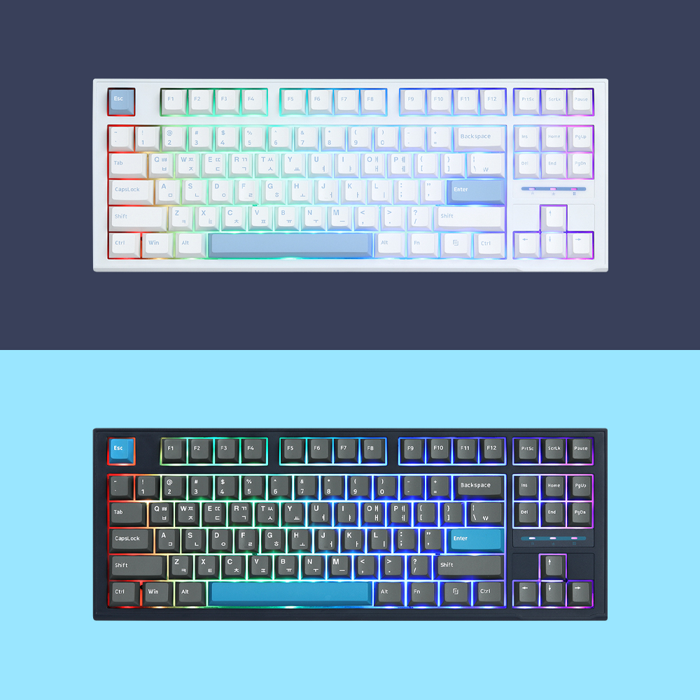 SPM SPM PL87B PBT 미드나잇 텐키리스 게이밍 기계식 키보드