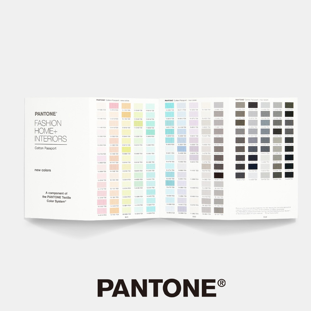 PANTONE (신규 컬러) 팬톤 북 TCX 코튼 패스포트 175 듀얼리티즈 확장팩 FHIC210C 팬턴 칼라칩 컬러북