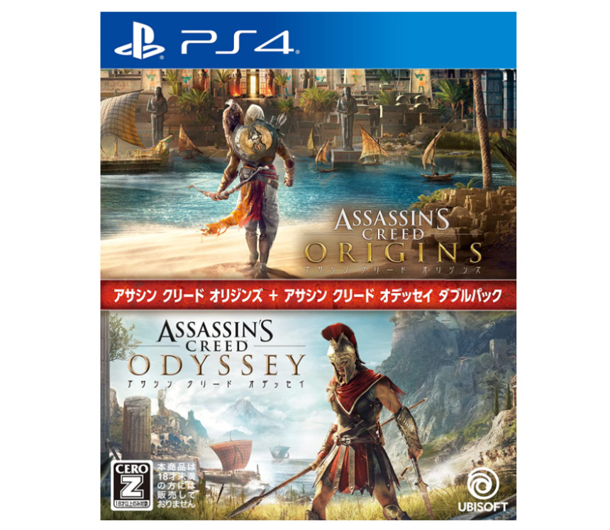 PS4 [해외]PS4 플스4 어쌔신 크리드 오리진 + 어쌔신 크리드 오디세이 더블팩 일본 직구