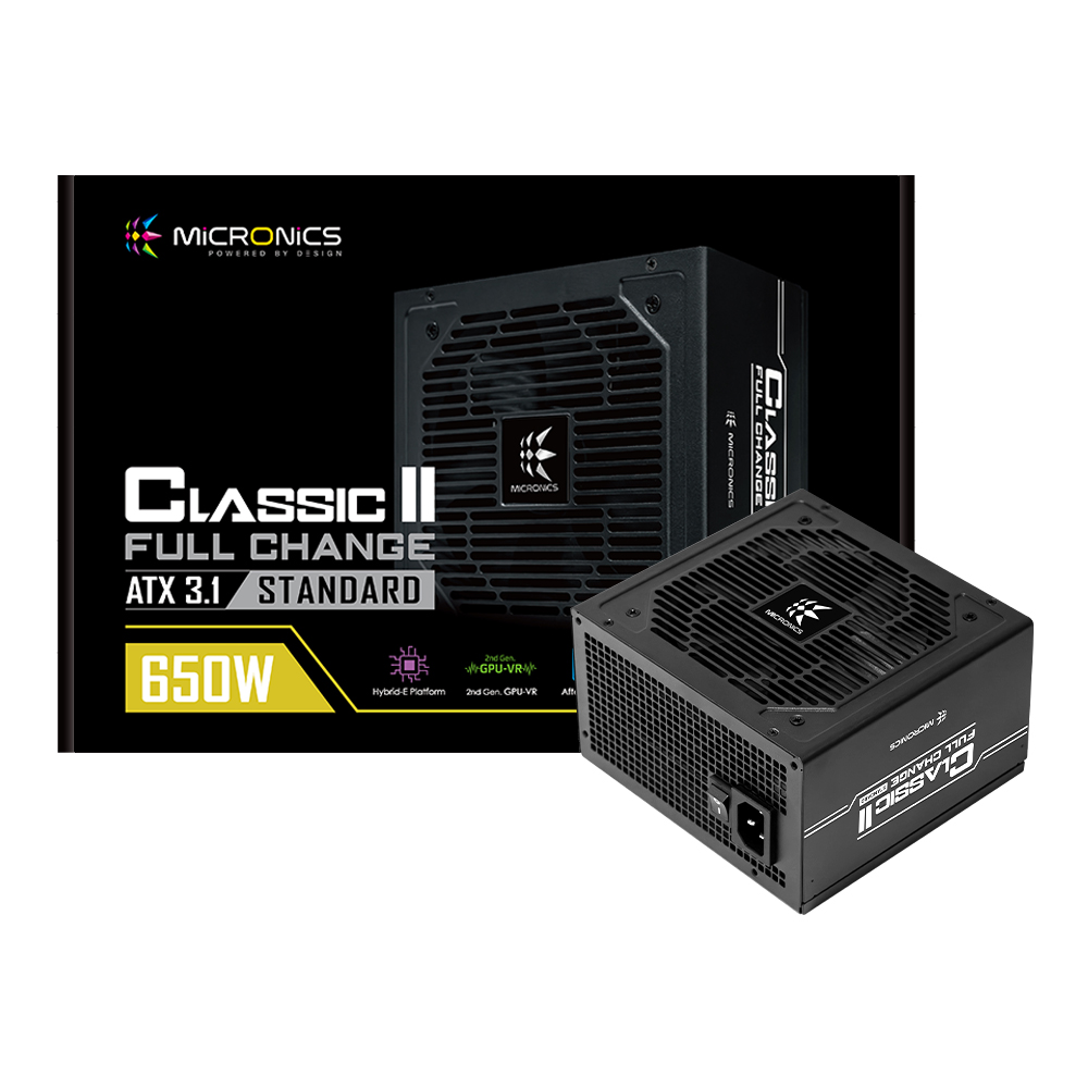 마이크로닉스 마이크로닉스 CLASSICII 컴퓨터파워 650W 80PLUS 스탠다드 ATX3.1 파워서플라이