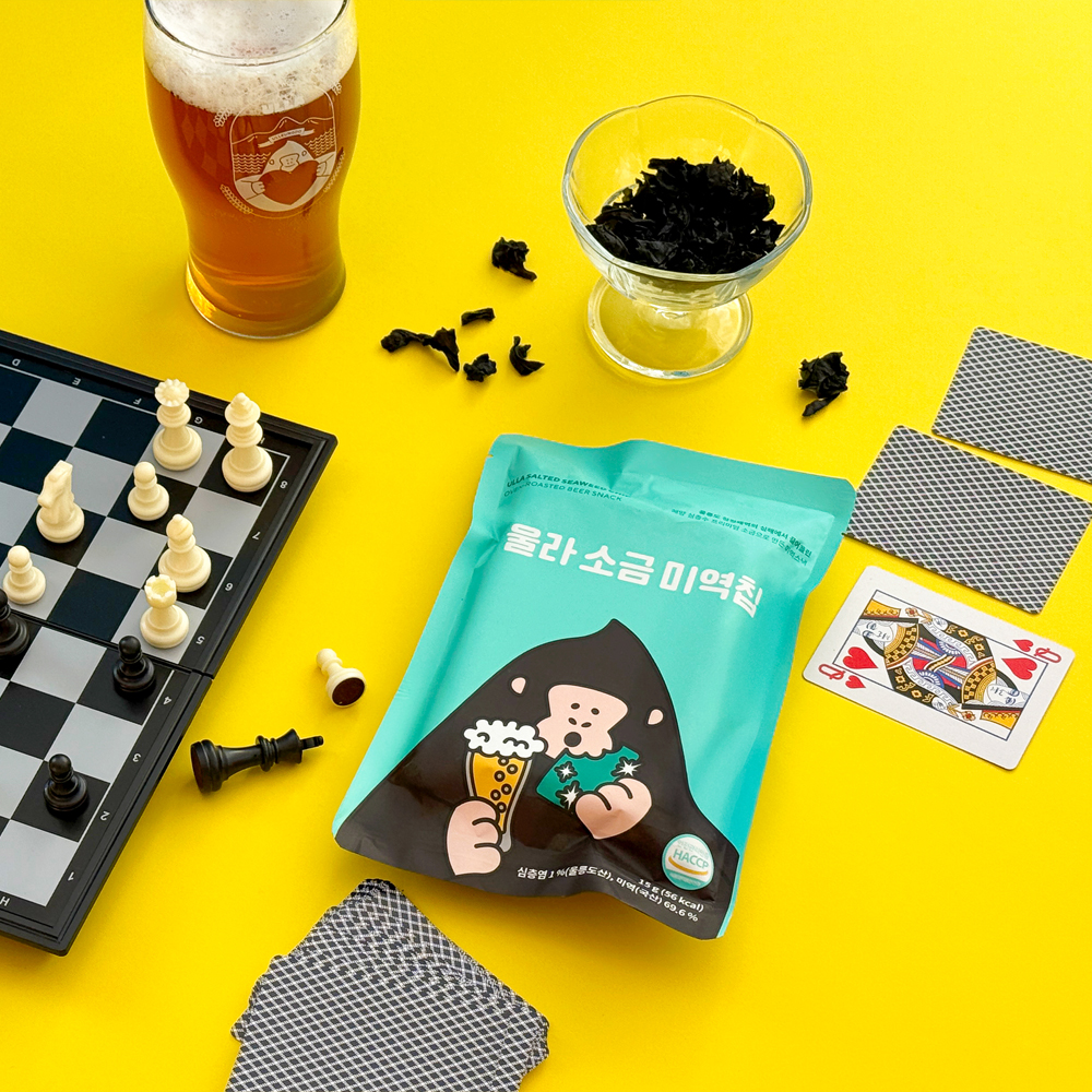 주식회사 석하 울라 소금 미역칩 울릉도 해양 심층수 프리미엄 소금 천연 미네랄 함유 바삭고소한 저칼로리 간식 맥주안주 홈술