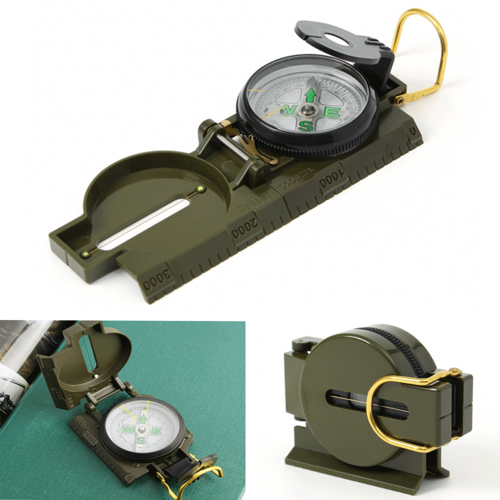 산악용 지도분석 접이식 나침반 야영 생존 서바이벌 게임 관측 나침반