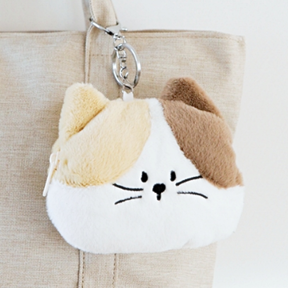 앨리스샵 냥이 댕이 파우치 소품 보관 편리한 파우치 귀여운 디자인 가방 키링 복실복실