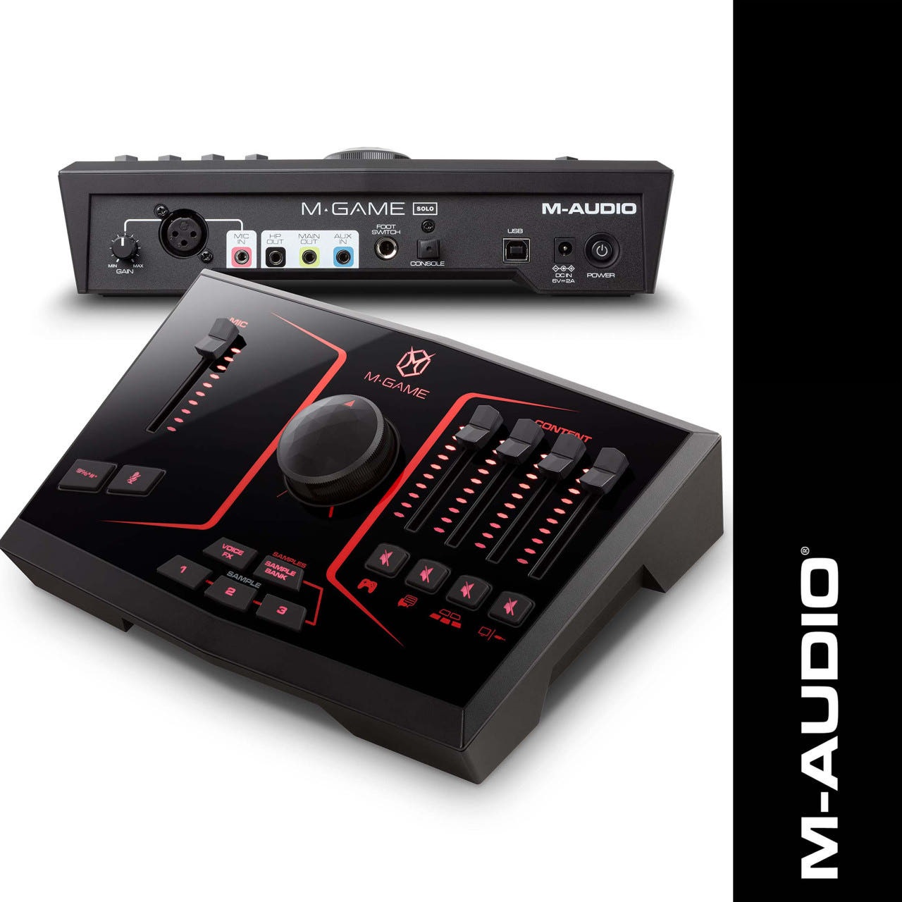 엠오디오 M-AUDIO M-GAME SOLO 엠오디오 엠게임 솔로 오디오인터페이스 방송용 믹서형