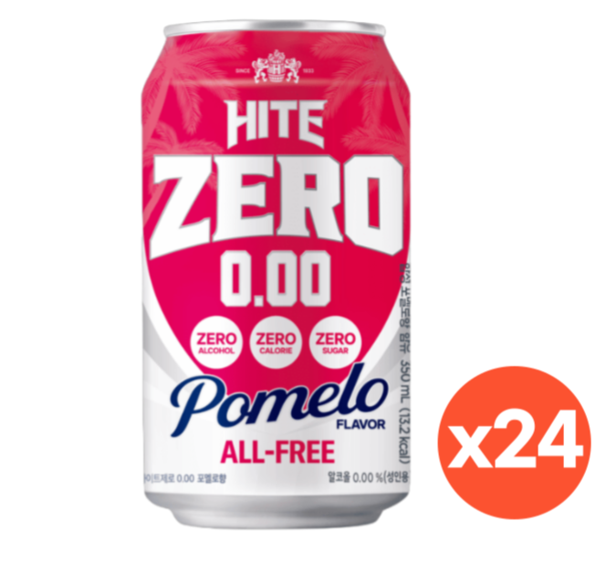 대구경북능금농협 무알콜 하이트 포멜로 0.00 제로 맥주 350ml, 24개