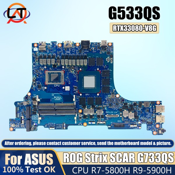 G533Q 노트북 마더 보드 ASUS ROG Strix SCAR 메인 CPU R7-5800H RTX3080-V8G 15/17 DDR3
