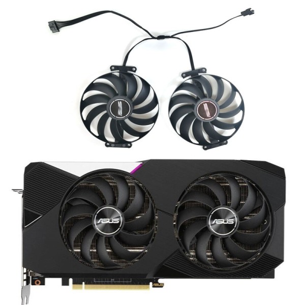 그래픽 카드 쿨러 선풍기 ASUS GeForce RTX 3060 Ti DUAL OC T129215SU CF1010U12S 95mm 7 핀 신제품
