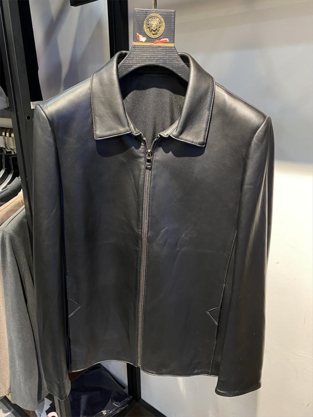 [해외]캐비닛 가격은 8K +입니다 수입 양가죽 가을 라이트 비즈니스 옷깃 럭셔리 하이엔드 자켓