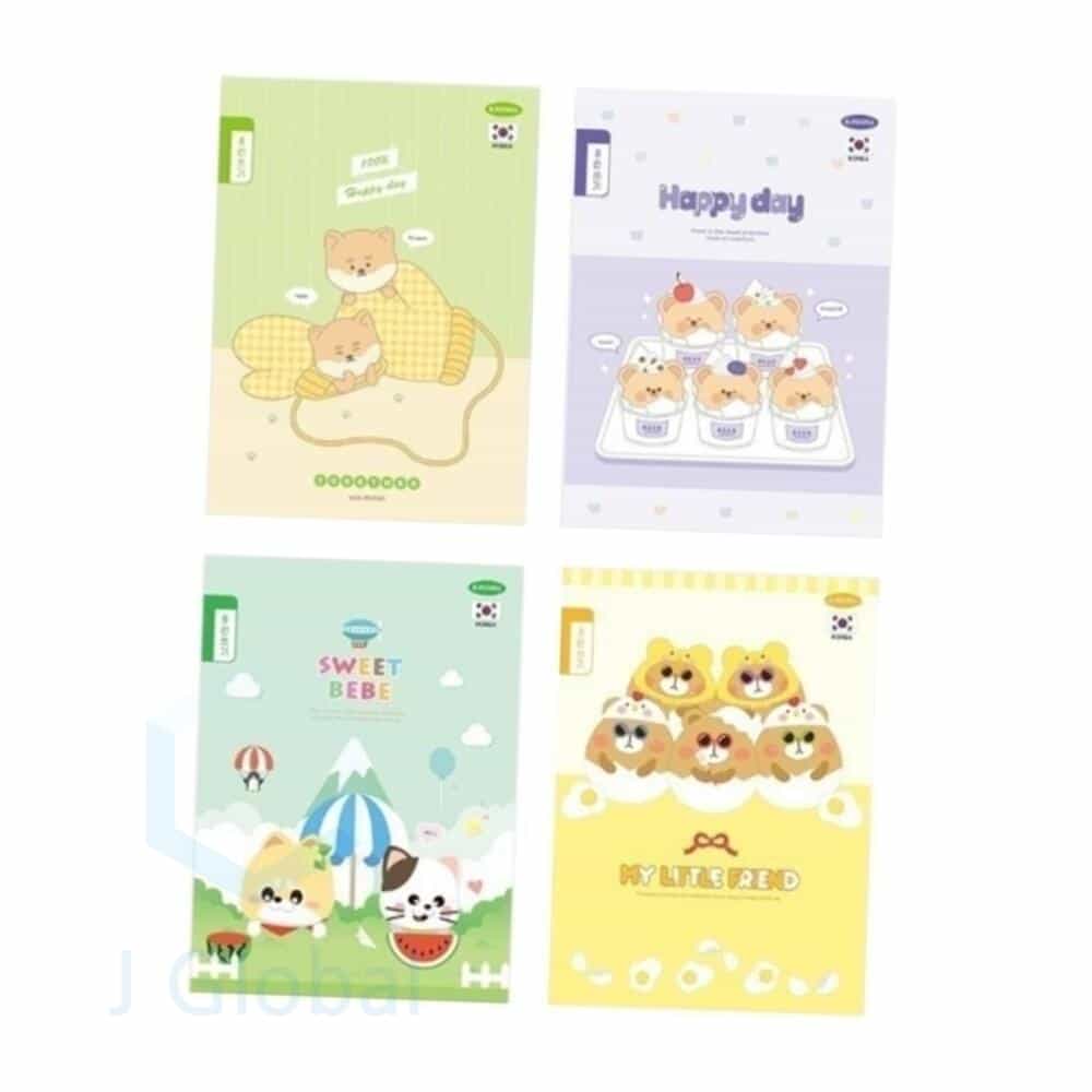 제이스글로벌OEM 8칸 초등 국어노트 10권 그리드노트 초등노트 줄공책