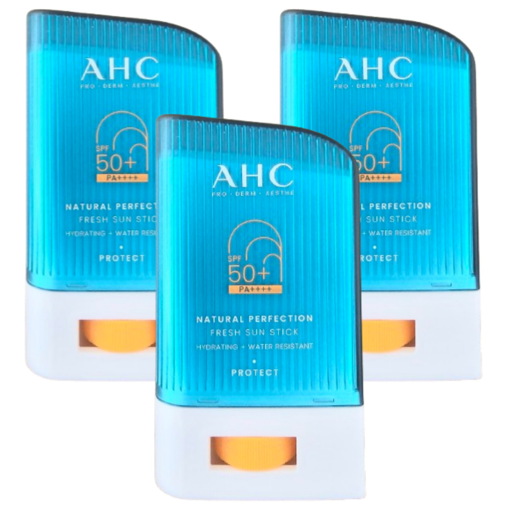 2+1 AHC 내추럴 퍼펙션 프레쉬 선스틱 22g 백탁없는 끈적임없는 워터프루프 순한선크림