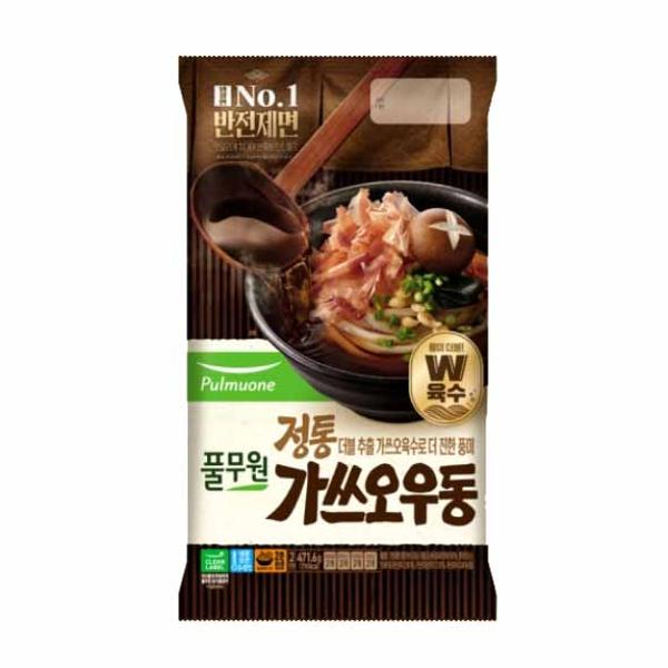 풀무원 풀무원 반전제면 정통가쓰오우동 2인분 얼큰한국물 쫄깃함 진한국물 471.6g