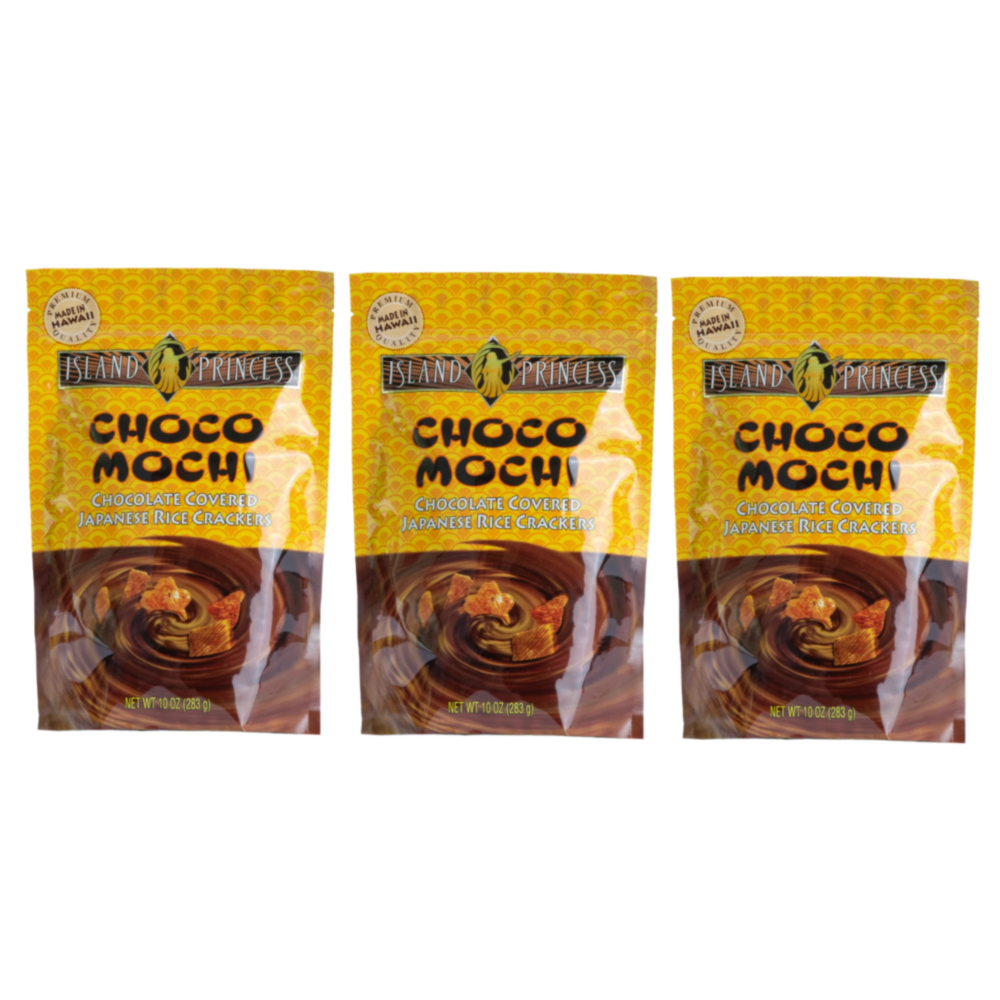 [해외]아일랜드 프린세스 하와이 초코 모찌 CHOCO MOCHI 재패니스 라이스 크래커 초콜릿 283g 3개