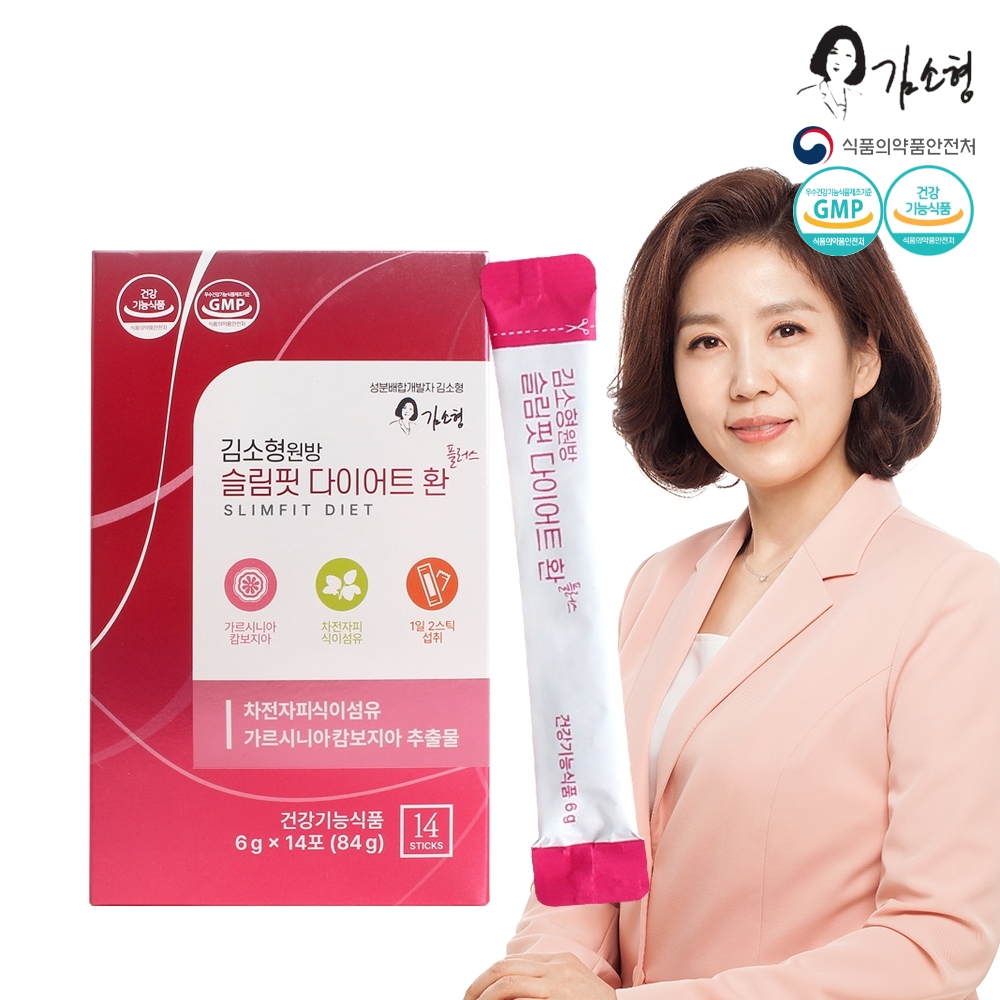 엔에이치바이오 김소형원방 슬림핏 다이어트 환 플러스 6g x 14포 7일분 (복수할인)