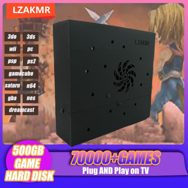 [해외]슈퍼 콘솔 X8 플러그 플레이 온TV Wii PS2 DC 드림캐스트 게임큐브 Xbox 4K 1.8G 500G 롬 70000 + 레트로