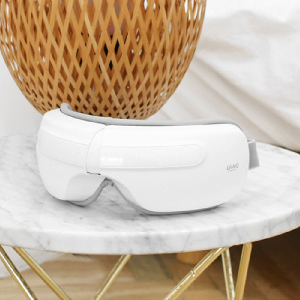 링크큐 눈마사지기 눈안마기 공기압 온열 무선 충전식 마사지기