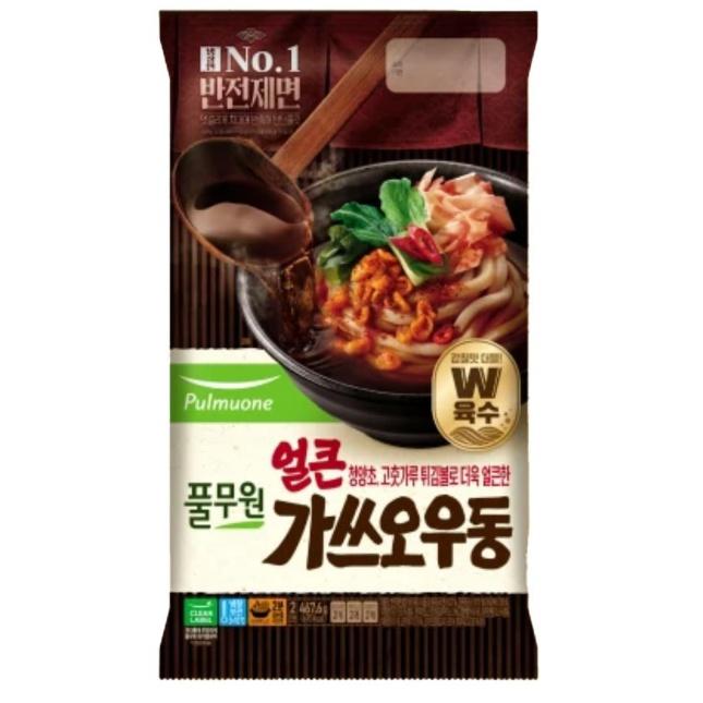 풀무원 풀무원 반전제면 얼큰가쓰오우동 2인분 간편요리 자취 캠핑 467.6g