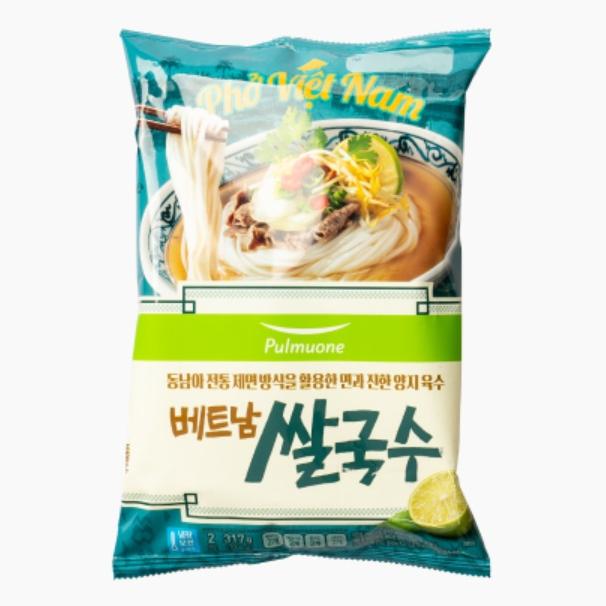 풀무원 베트남 쌀국수 Pho 2인분 317g 야식 비상식량 간편요리 자취 캠핑