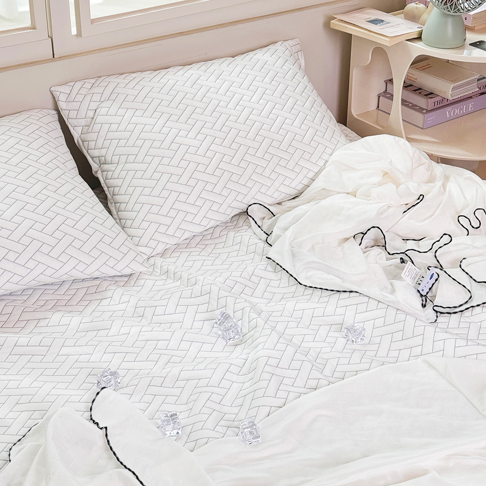 에어리빙 쿨세트 국내생산 듀오쿨 그래핀 여름 냉감패드+이불+베개 침대 시원한 쿨세트 SS