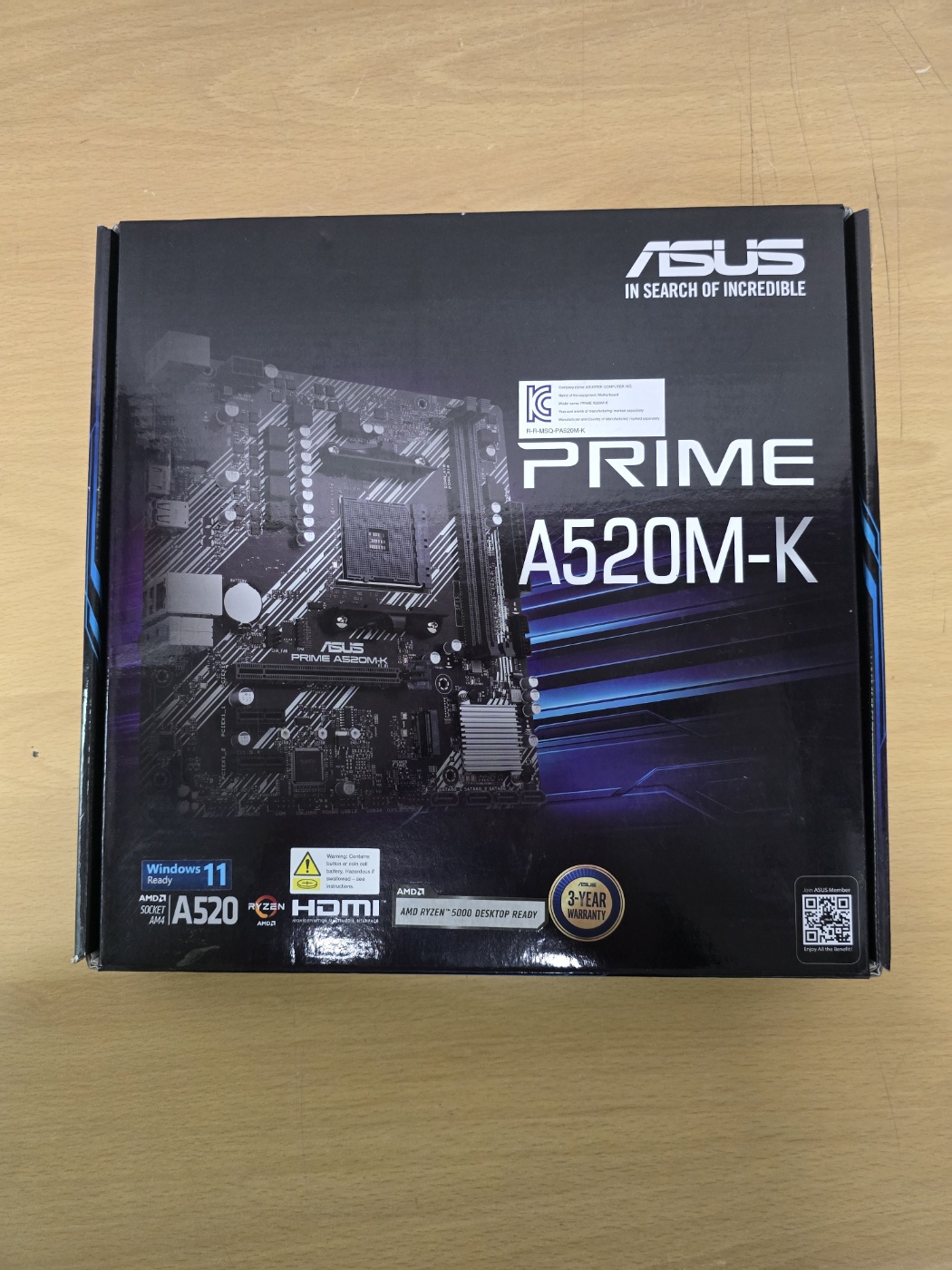 [중고][에이수스] ASUS PRIME A520M-K 박스 리퍼비쉬 (A/S1년)