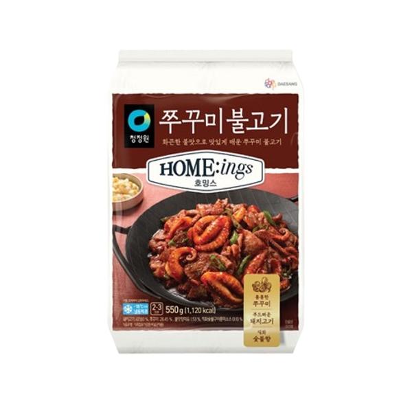 청정원 호밍스 쭈꾸미불고기 550g 학생 직장 도시락 자취 덮밥 안주