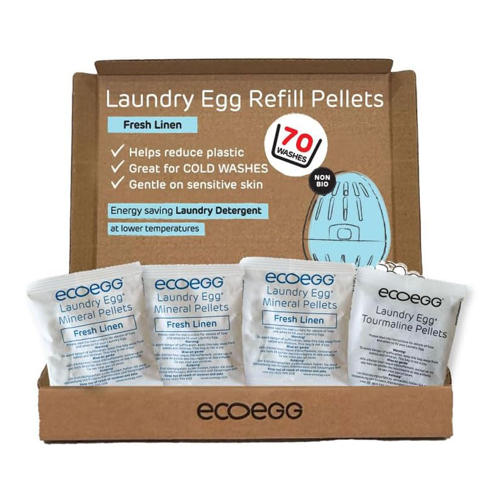 ECOEGG [해외]에코에그 세탁 리필 펠릿 세제 런드리 에그 Ecoegg 70워시 프레시 린넨 1팩