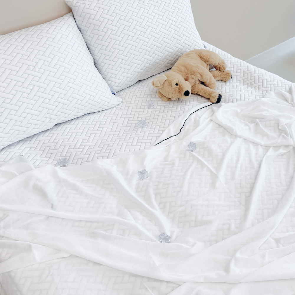 에어리빙 국산 쿨매트 듀오쿨 그래핀 여름 냉감 매트+이불+베개 시원한 슈퍼싱글 SS 세트