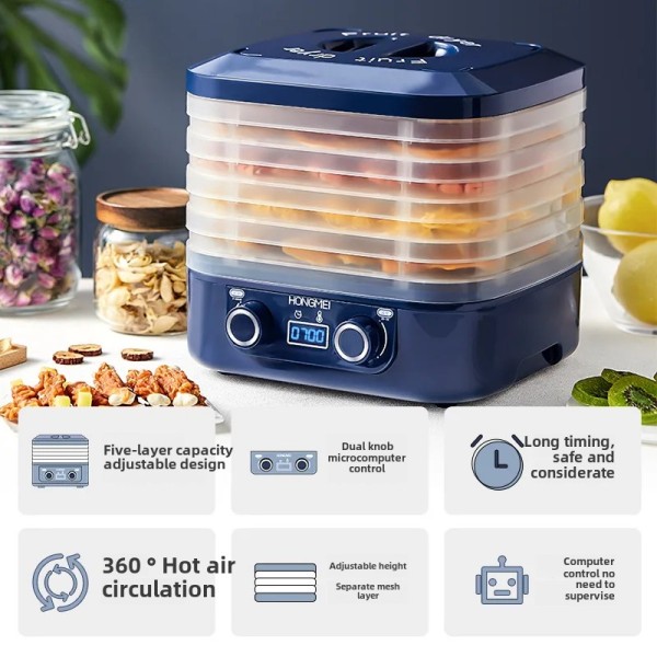 [해외]가정용 식품 탈수기 과일 야채 건조기 기계 보존 장비 영양 보충제 생산 라인