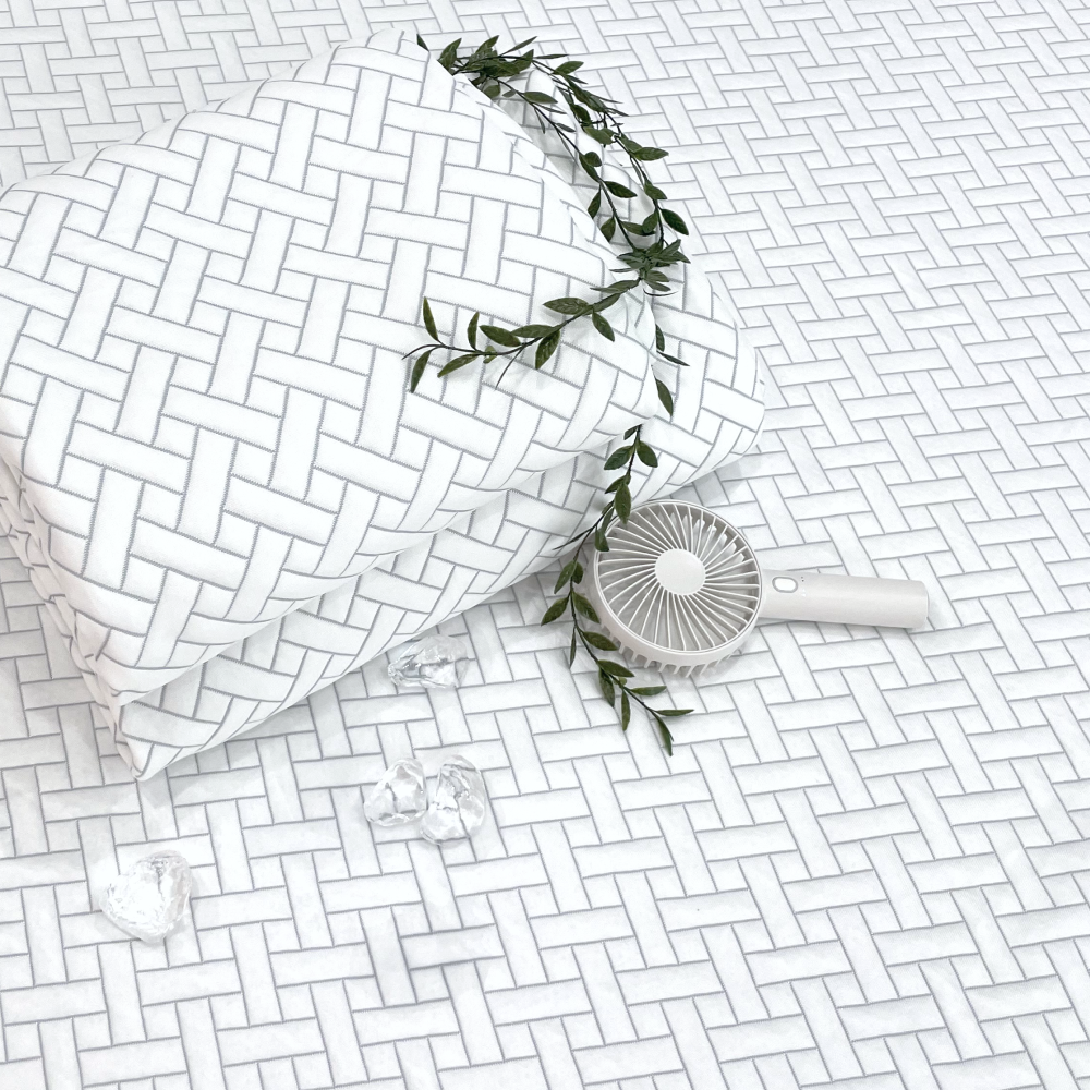 에어리빙 냉감 쿨매트 국산 듀오쿨 그래핀 여름 패드 침대 매트 라지킹(LK )+베개솜포함