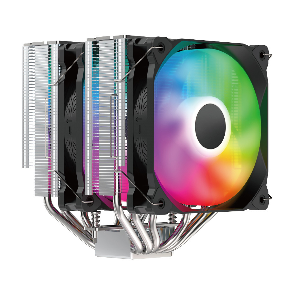 LEADCOOL CPU 쿨러 공랭식 인텔 AMD AC6200 Booster ARGB