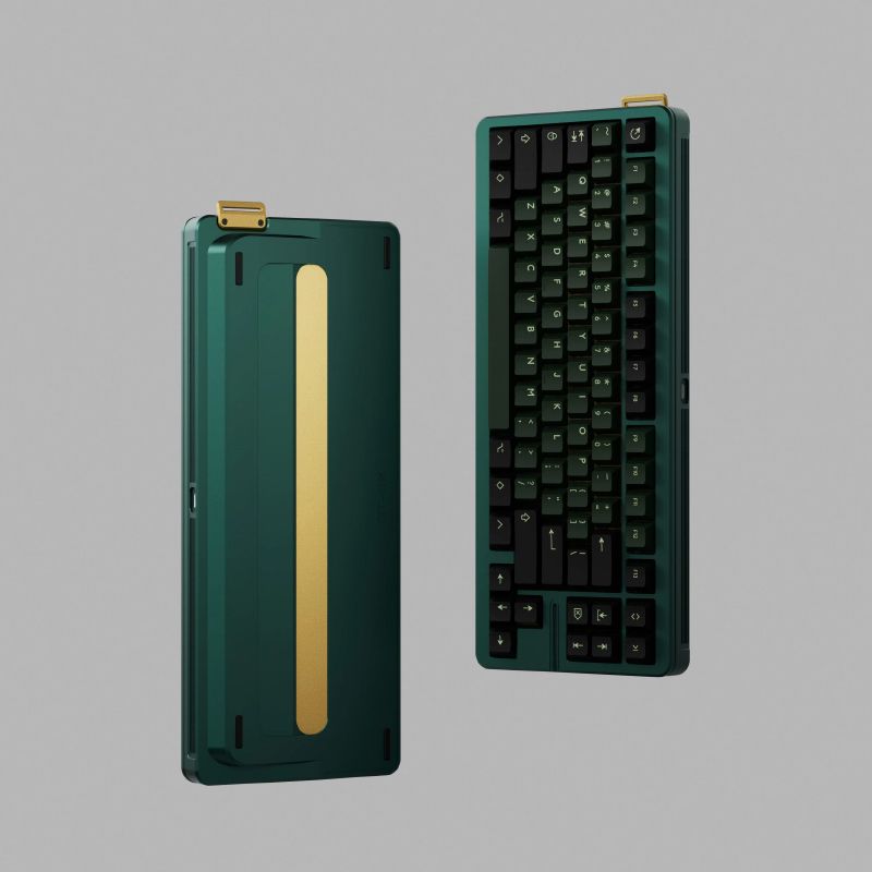 [해외]KBDfans GT-80 우팅 80HE 호환 교체용 알루미늄 합금 케이스 하우징 파인그린 (심플 버전)