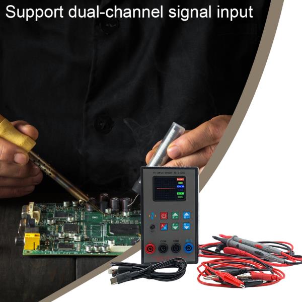 [해외]듀얼 채널 VI 커브 테스터 18 기어 주파수 조절식 회로 기판 온라인 감지 테스트 수리 도구