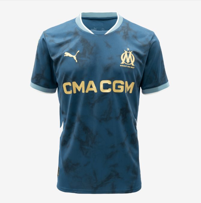 푸마 2024-25 올림피크 마르세유 어웨이 S/S 저지(775294-02) 마르세유 축구유니폼 리그1